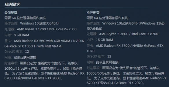 《生化危机4：重制版》PC版系统配置需求公布强烈推荐GTX1070！