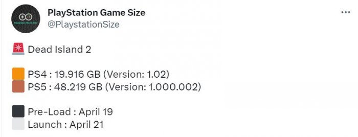 《死亡岛2》4月19日开启预载PS版容量公布